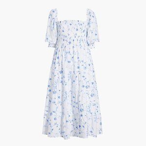 Nesli Nap Dress in Blue Botanical